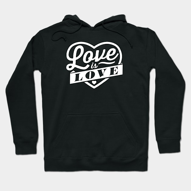 Love Is Love Hoodie by Flip City Tees